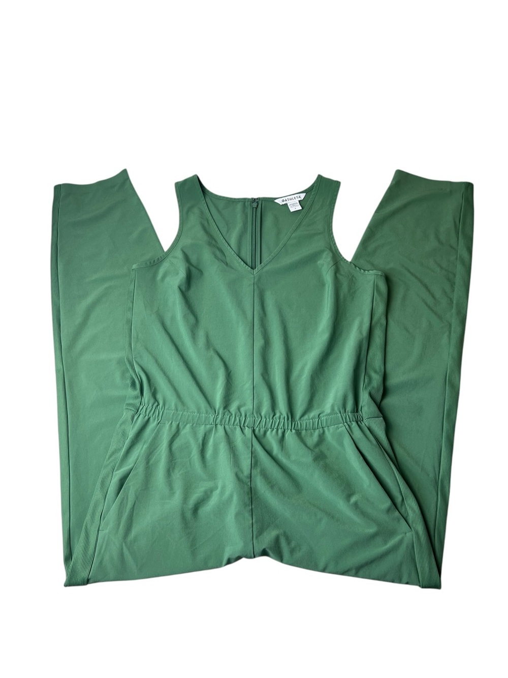 Athleta Brooklyn Green Pocketed Lightweight Jumpsuit Size 6